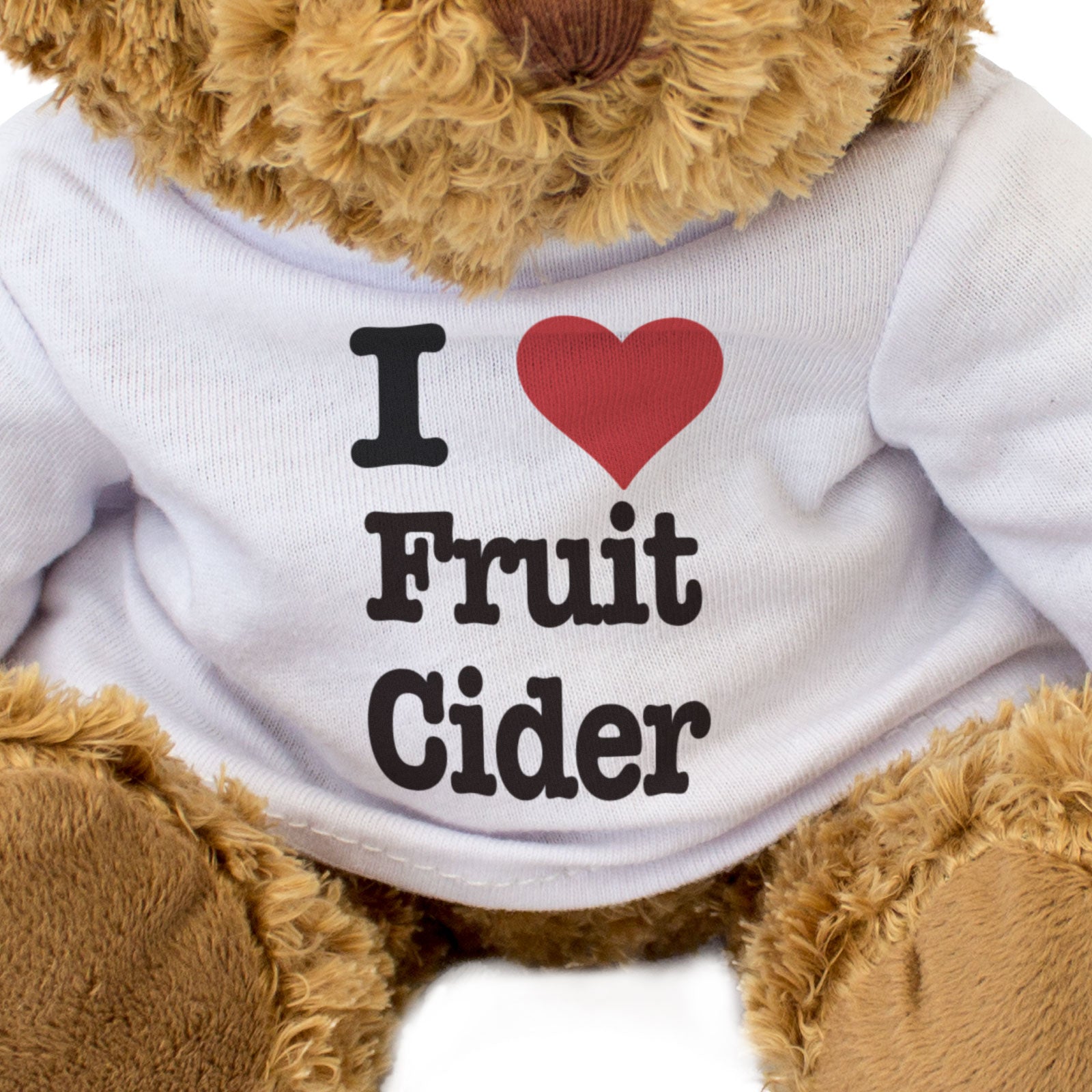 I LOVE FRUIT CIDER - Teddy Bear - Cute Cuddly Soft Adorable - Gift Present