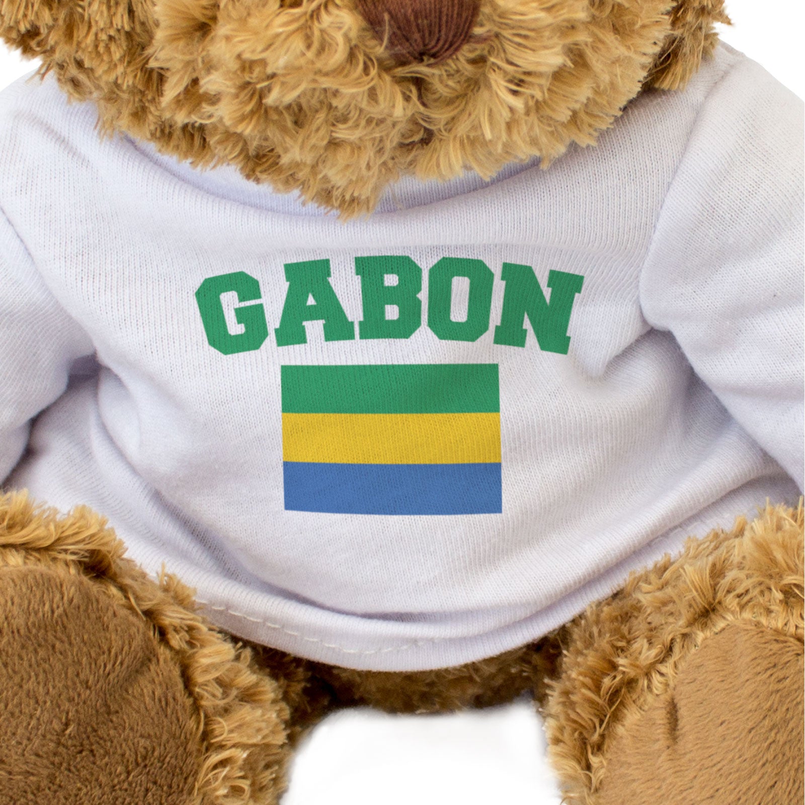 GABON + FLAG - Teddy Bear - Cute Cuddly Soft - Funny Souvenir Gift Present