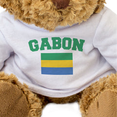 GABON + FLAG - Teddy Bear - Cute Cuddly Soft - Funny Souvenir Gift Present