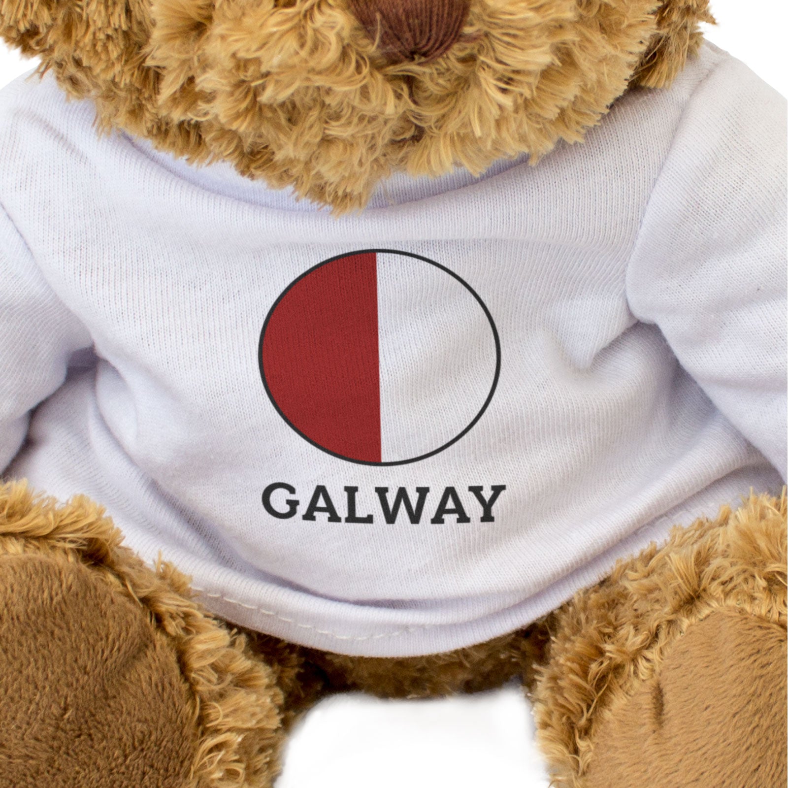 GALWAY COUNTY COLOURS (ROUNDEL) - Teddy Bear - Cute - Ireland Gift Present