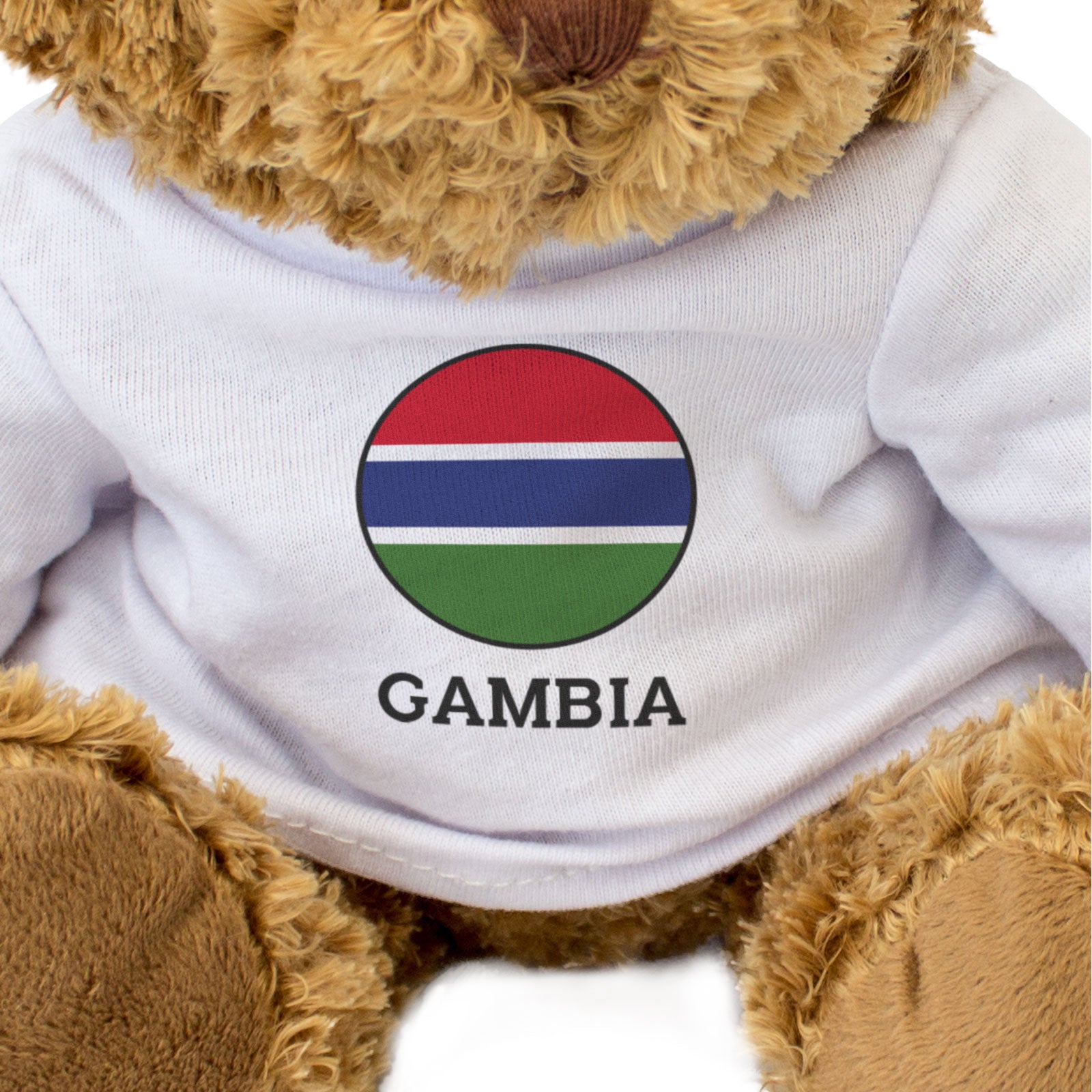 GAMBIA FLAG ROUNDEL - Teddy Bear - Cute Cuddly Soft - Gambian Gift Present