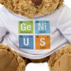 GENIUS Periodic Table - Teddy Bear - Cute Soft Cuddly - Science Gift Present