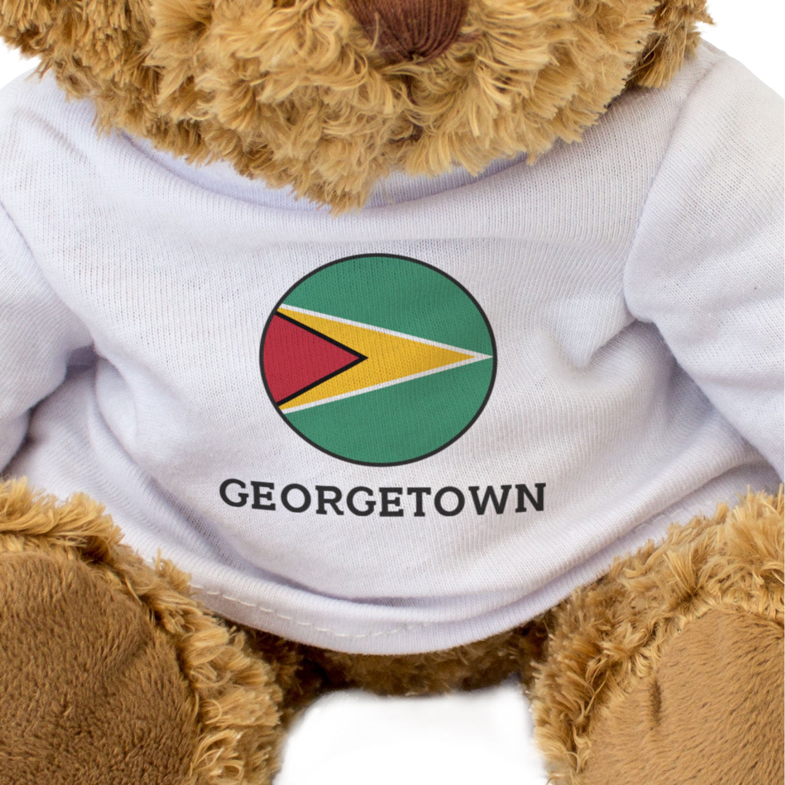 GEORGETOWN (GUYANA FLAG ROUNDEL) - Teddy Bear - Cute - Souvenir Gift Present