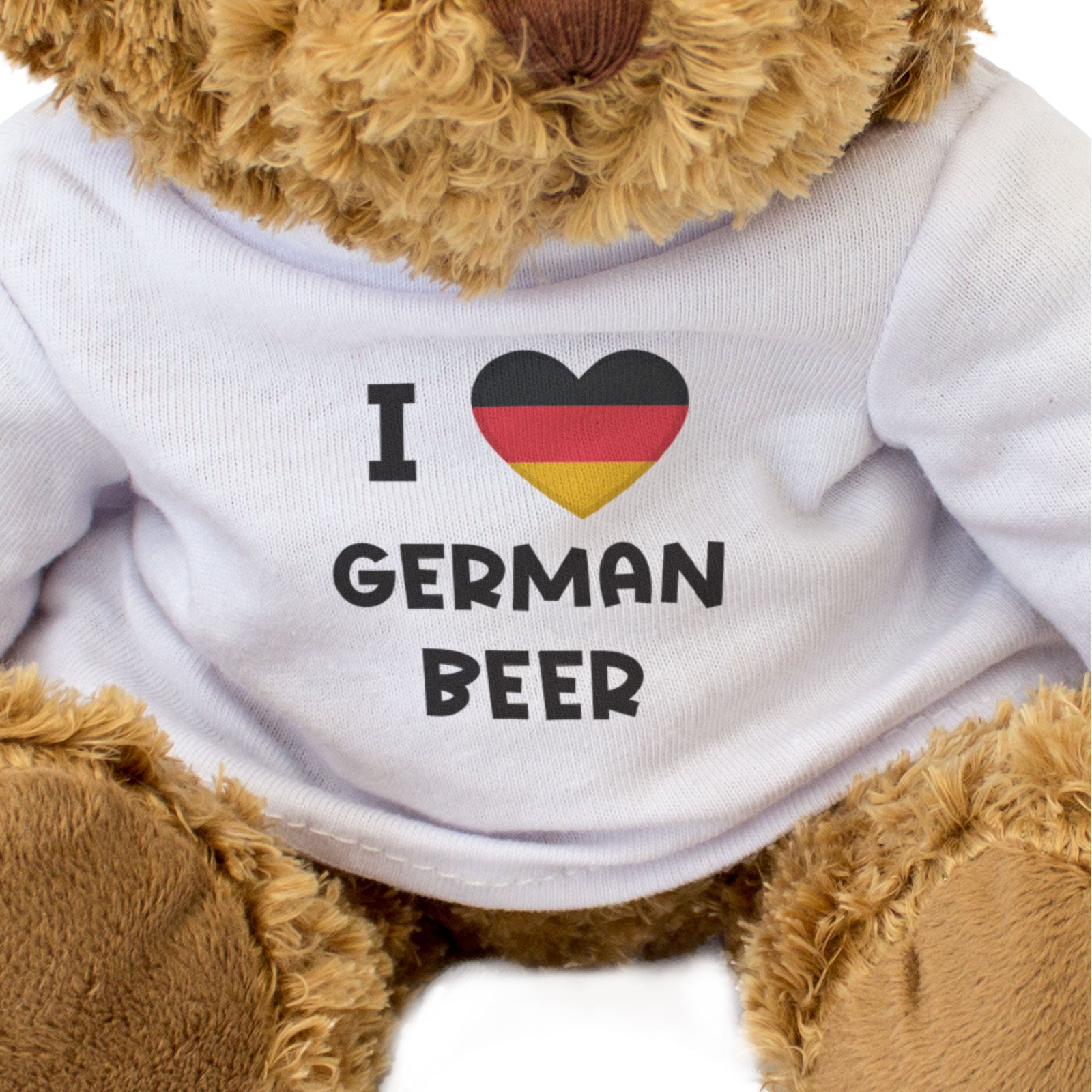 I LOVE GERMAN BEER (GERMANY FLAG) - Teddy Bear - Cute Funny - Gift Present