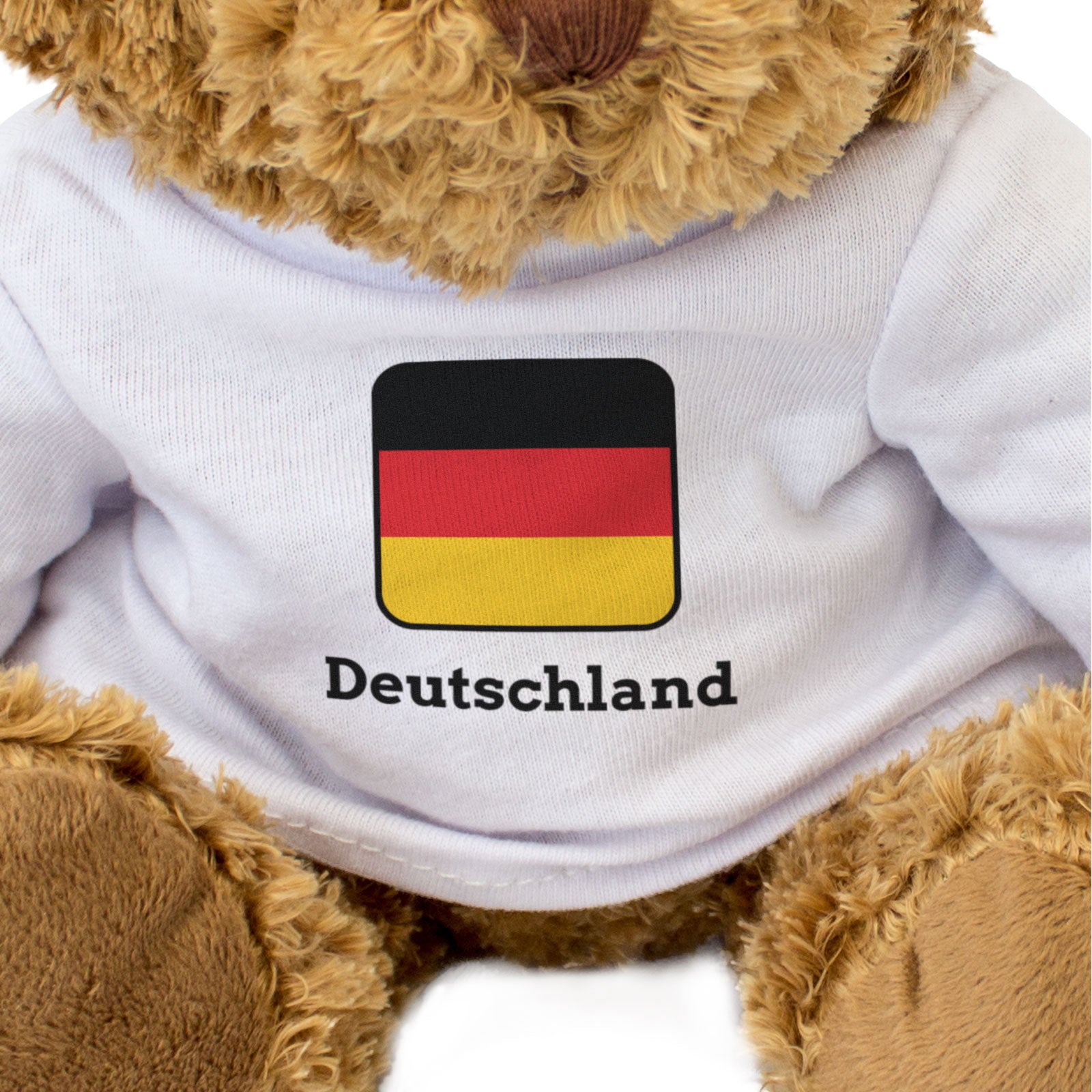 DEUTSCHLAND FLAG SQUARE - Teddy Bear - Cute - Germany Souvenir Gift Present