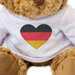 GERMANY FLAG HEART - Teddy Bear - Cute Cuddly Soft - German Gift Present