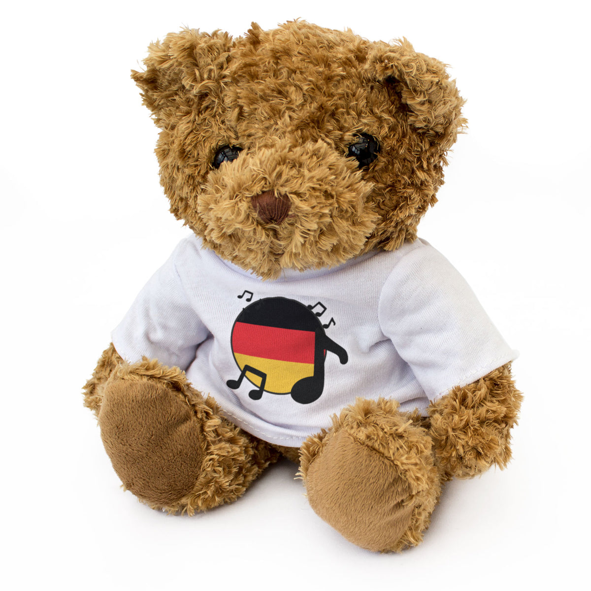 GERMANY FLAG (MUSICAL NOTES) - Teddy Bear - German Music Fan Gift Present