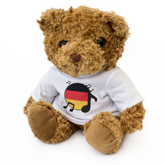 GERMANY FLAG (MUSICAL NOTES) - Teddy Bear - German Music Fan Gift Present