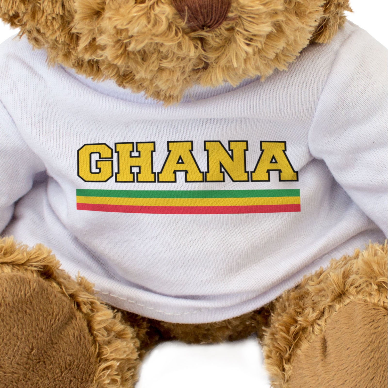 GHANA FLAG STRIPES - Teddy Bear - Cute Funny - Ghanaian Souvenir Gift Present