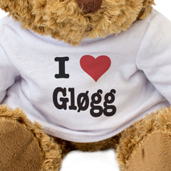 I LOVE GLØGG - Teddy Bear - Cute Cuddly Soft Adorable - Gift Present