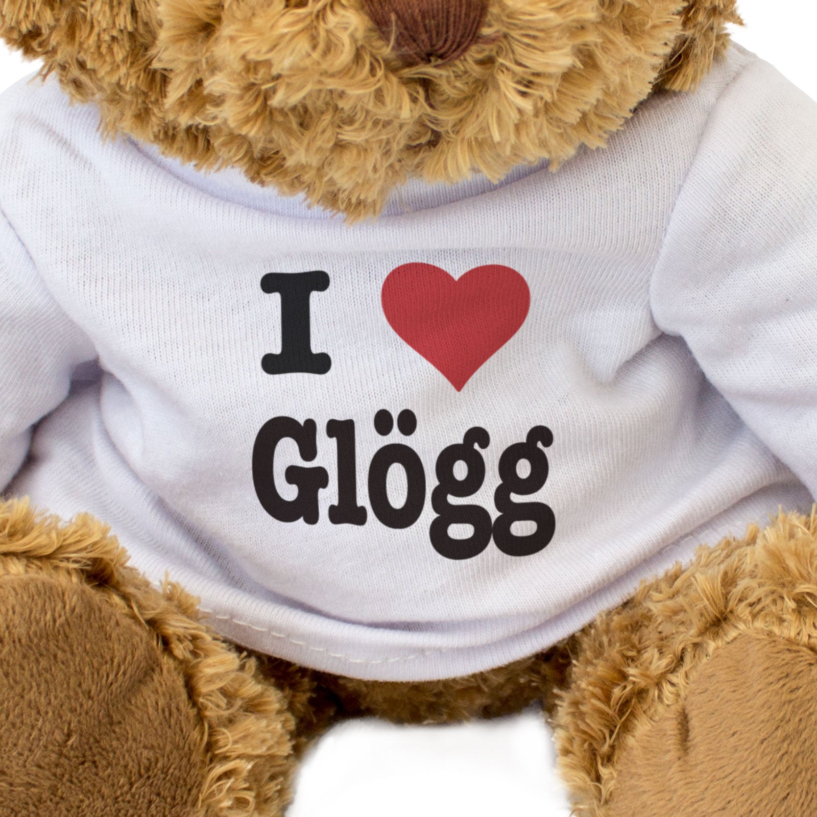 I LOVE GLÖGG - Teddy Bear - Cute Cuddly Soft Adorable - Gift Present