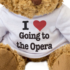 I LOVE GOING TO THE OPERA - Teddy Bear - Cute Cuddly Soft Adorable - Gift Present