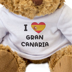 I Love Gran Canaria (Spain Flag) - Teddy Bear