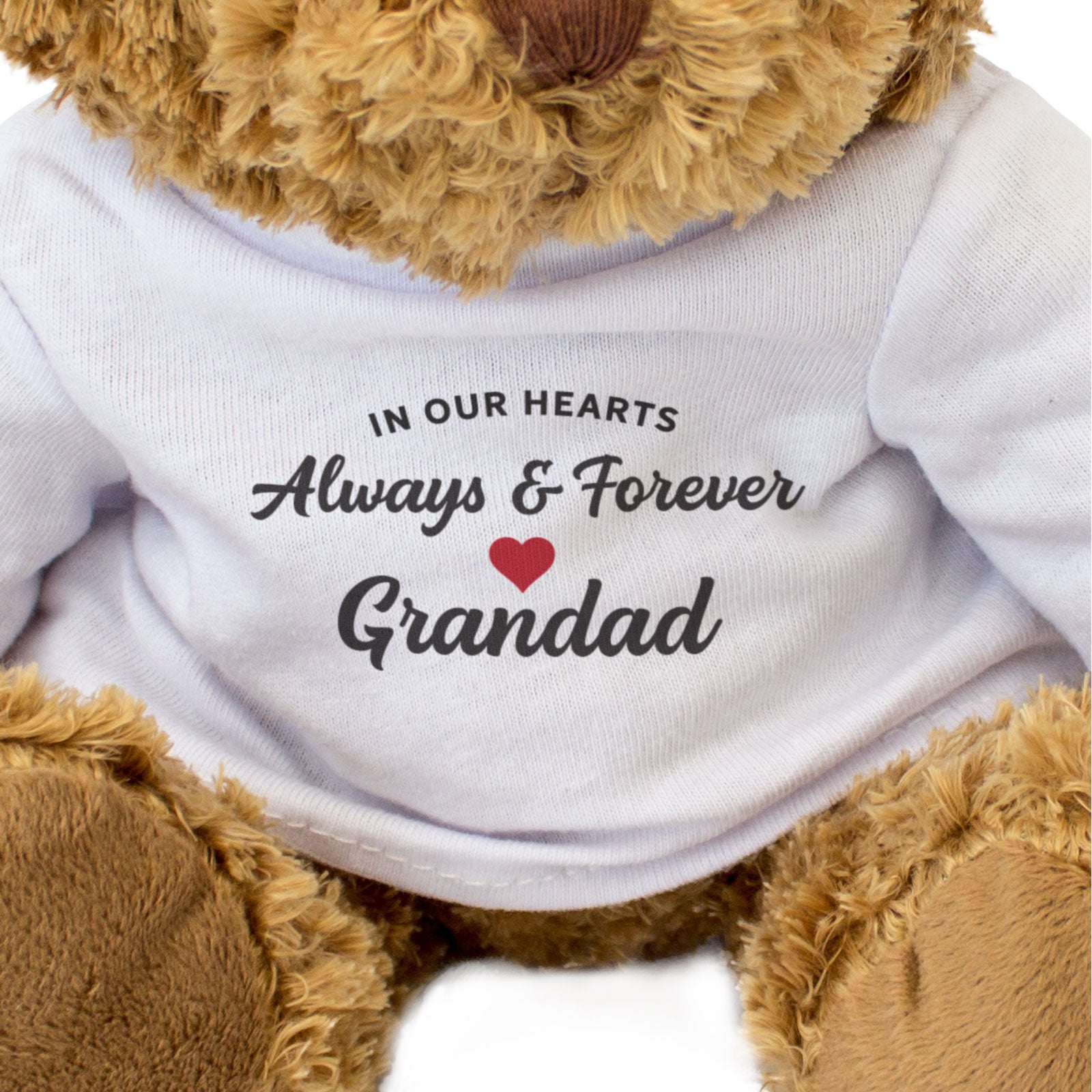 GRANDAD IN OUR HEARTS - Teddy Bear - Rest In Peace - Sympathy Gift Present
