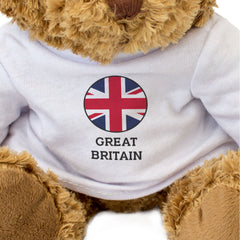 GREAT BRITAIN FLAG ROUNDEL - Teddy Bear - Cute Cuddly - British Gift Present