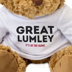 GREAT LUMLEY: IT'S IN THE NAME - Teddy Bear - Cute - Funny Durham Gift Present