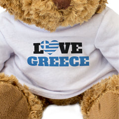 LOVE GREECE (FLAG HEART) - Teddy Bear - Cute Funny - Souvenir Gift Present