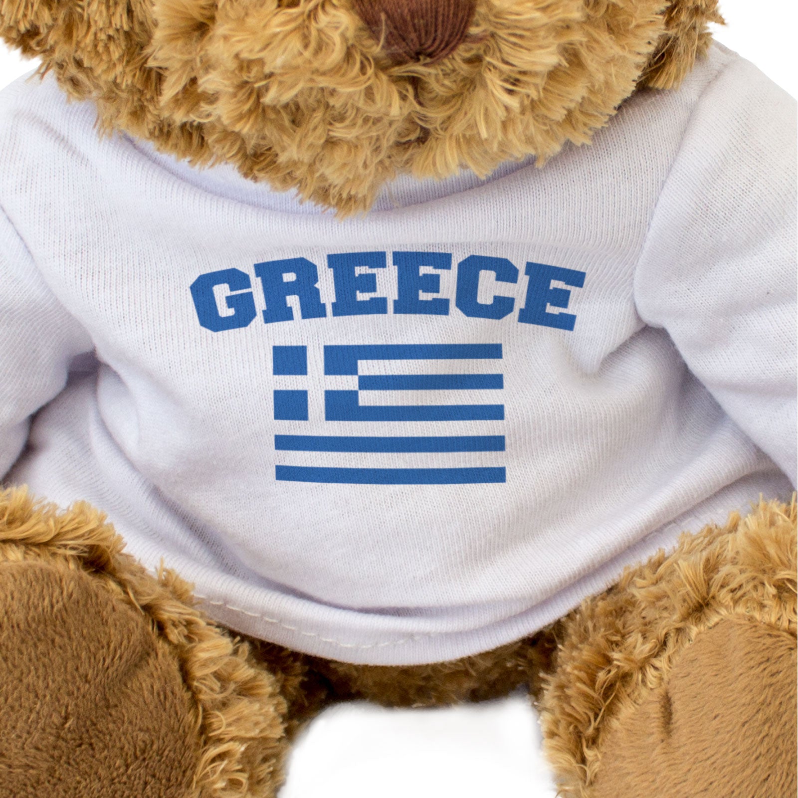 GREECE + FLAG - Teddy Bear - Cute Soft - Funny Greek Souvenir Gift Present