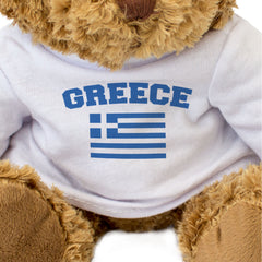 GREECE + FLAG - Teddy Bear - Cute Soft - Funny Greek Souvenir Gift Present