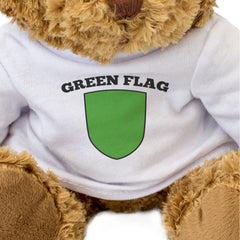 GREEN FLAG - Teddy Bear - Cute Cuddly Soft Adorable - Gift Present
