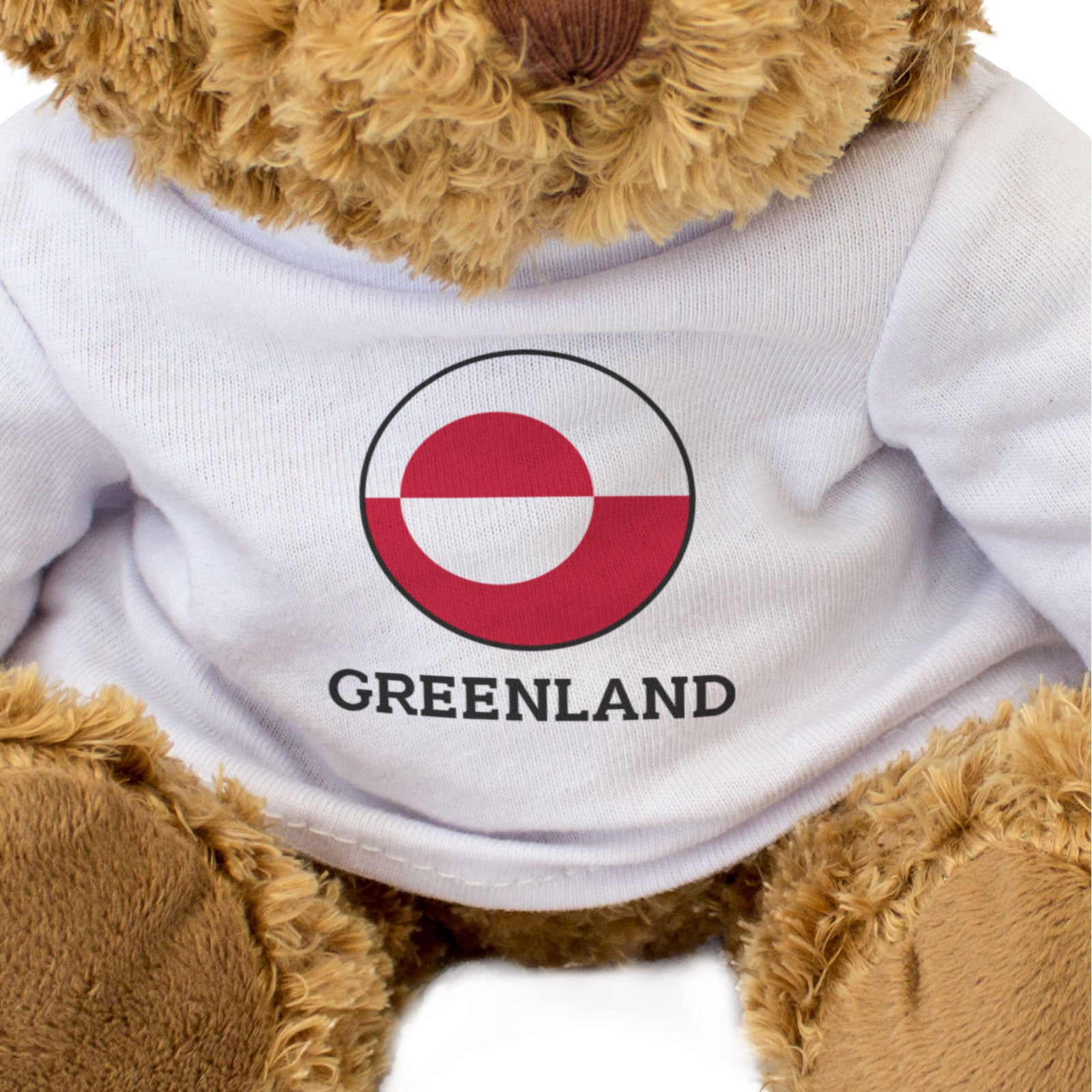GREENLAND FLAG ROUNDEL - Teddy Bear - Cute Cuddly Soft - Gift Present