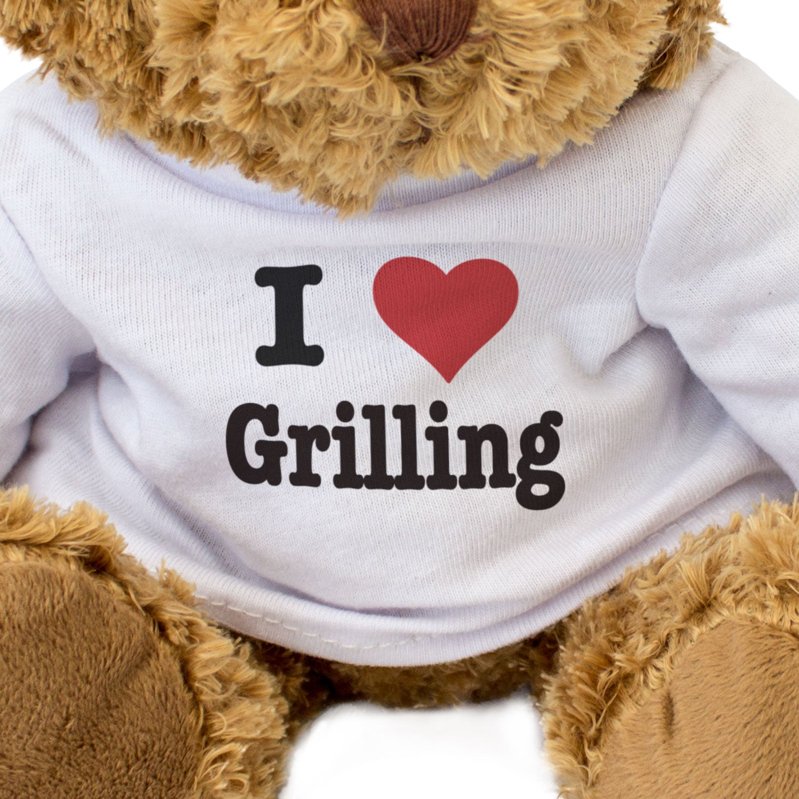 I LOVE GRILLING - Teddy Bear - Cute Cuddly Soft - Funny Gift Present