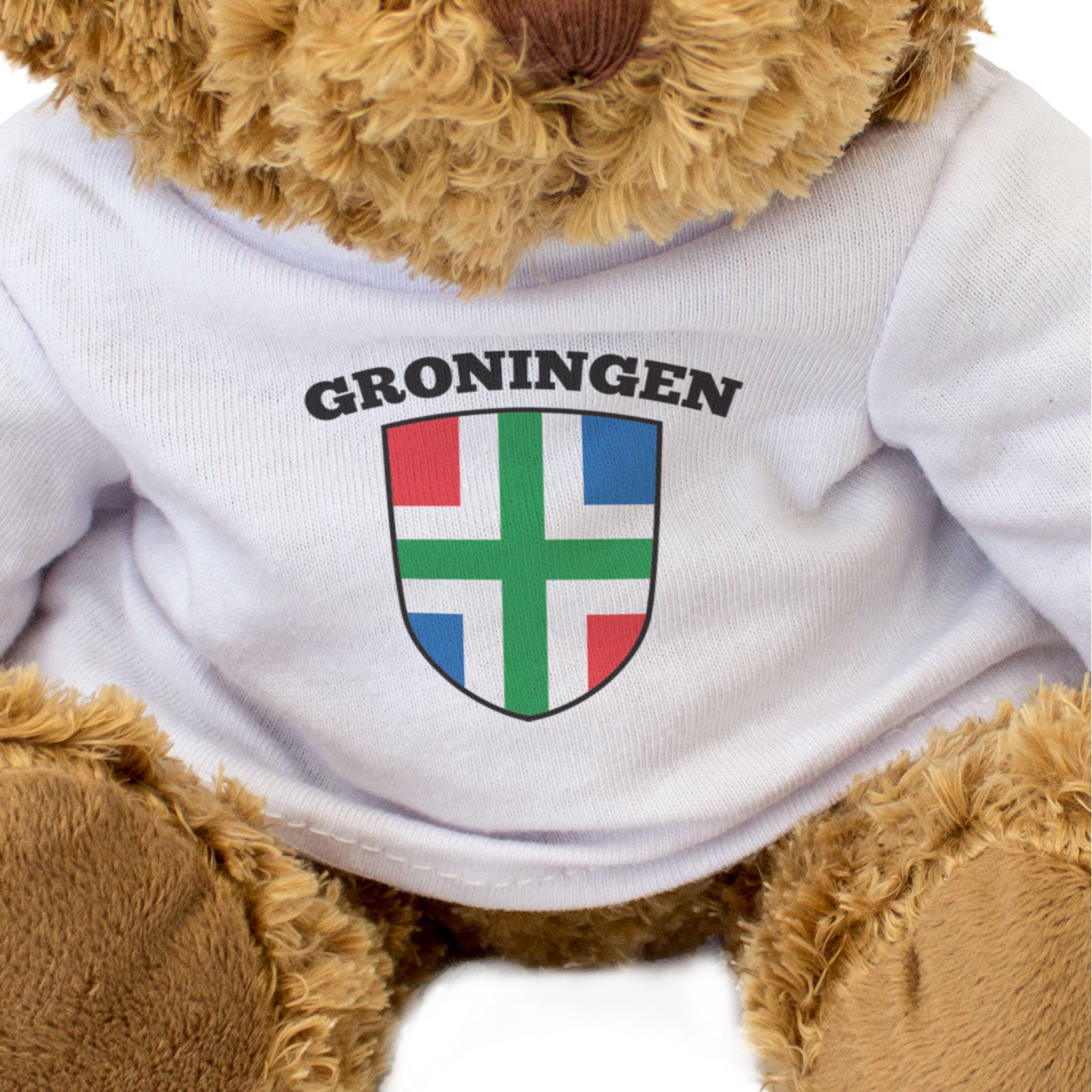 GRONINGEN FLAG - Teddy Bear - Cute Cuddly Soft - Netherlands Gift Present