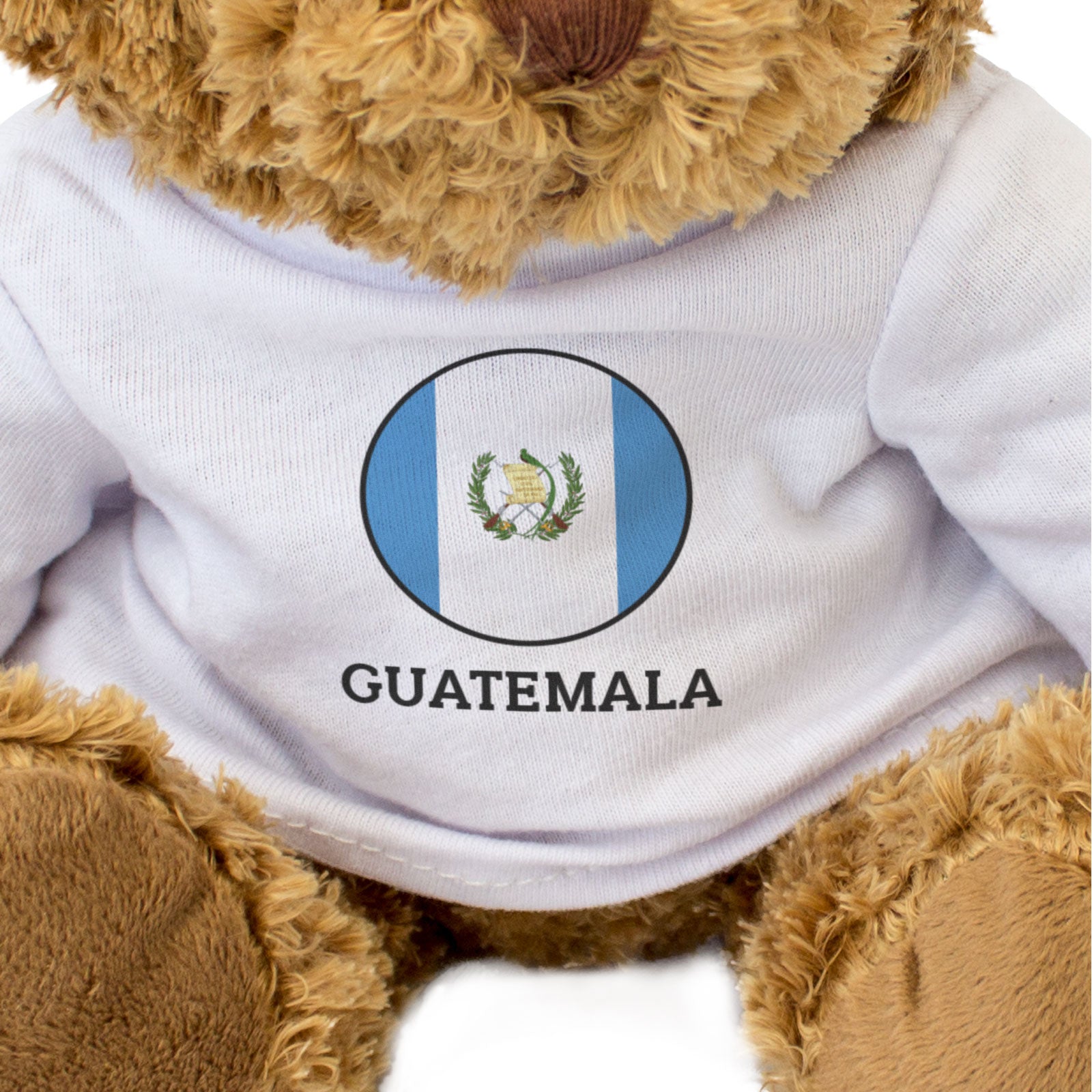 GUATEMALA FLAG ROUNDEL - Teddy Bear - Cute Cuddly Soft - Guatemalan Gift Present
