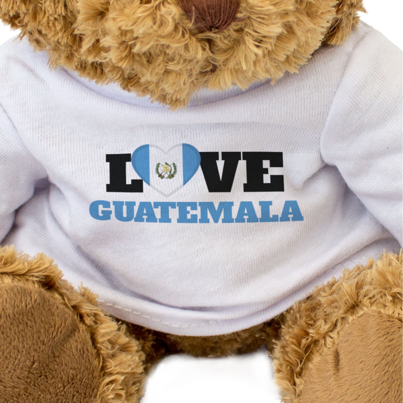 LOVE GUATEMALA (FLAG HEART) - Teddy Bear - Cute Funny - Souvenir Gift Present