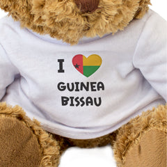 I Love Guinea Bissau Flag - Teddy Bear