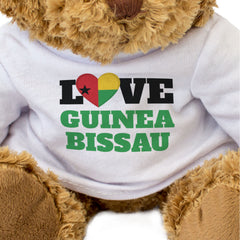 LOVE GUINEA BISSAU (FLAG HEART) - Teddy Bear - Cute - Funny Souvenir Gift Present