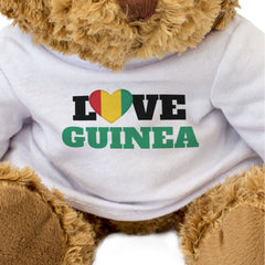 LOVE GUINEA (FLAG HEART) - Teddy Bear - Cute - Funny Souvenir Gift Present
