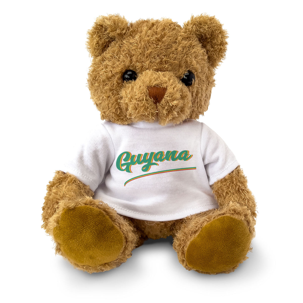 GUYANA (SCRIPT) - Teddy Bear - Cute Soft - Funny Guyanese Souvenir Gift Present