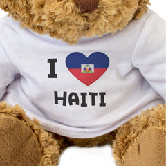 I Love Haiti Flag - Teddy Bear