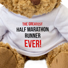 THE GREATEST HALF MARATHON RUNNER EVER - Teddy Bear - Cute - Support Gift Present