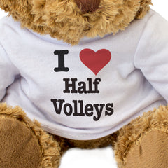 I LOVE HALF VOLLEYS - Teddy Bear - Cute Funny Soft - Football Gift Present