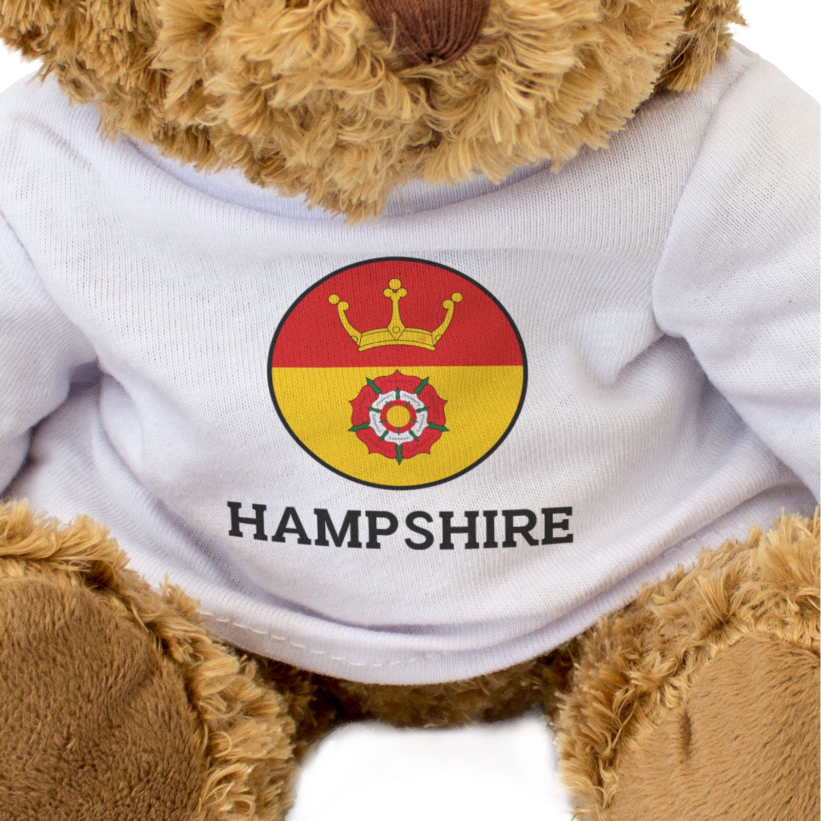 HAMPSHIRE COUNTY FLAG ROUNDEL - Teddy Bear - Cute Cuddly Soft - Gift Present