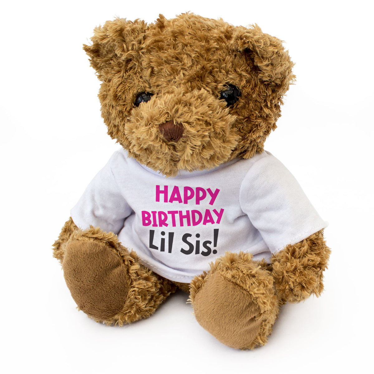 HAPPY BIRTHDAY LIL SIS - Teddy Bear - Cute Soft - Little Sister Gift Present