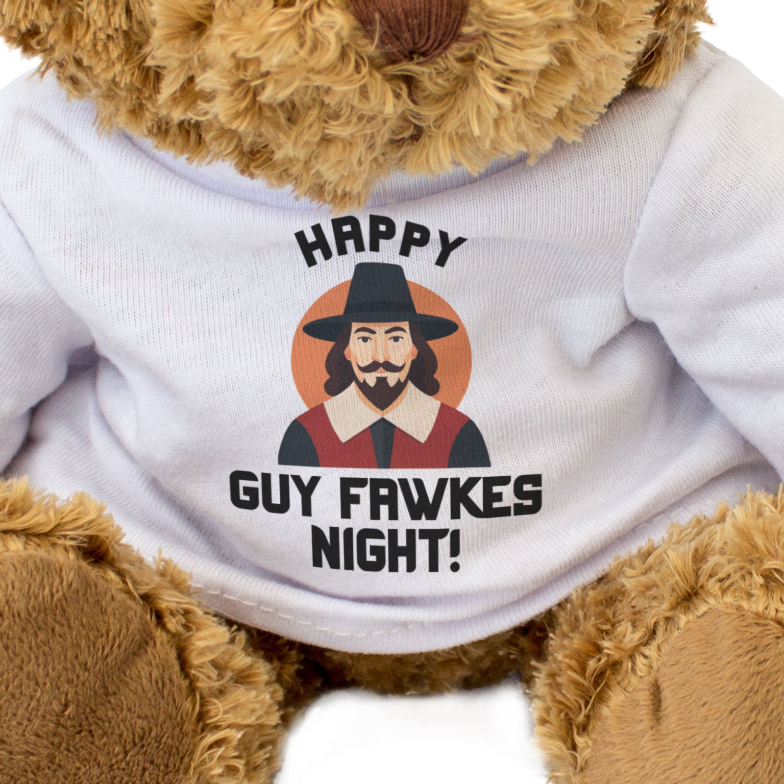 HAPPY GUY FAWKES NIGHT - Teddy Bear - Cute - Funny Bonfire Night Gift Present