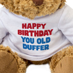 Happy Birthday You Old Duffer - Teddy Bear - Gift Present