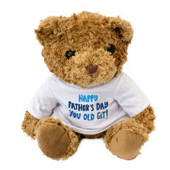 Happy Father's Day You Old Git - Teddy Bear - Gift Present