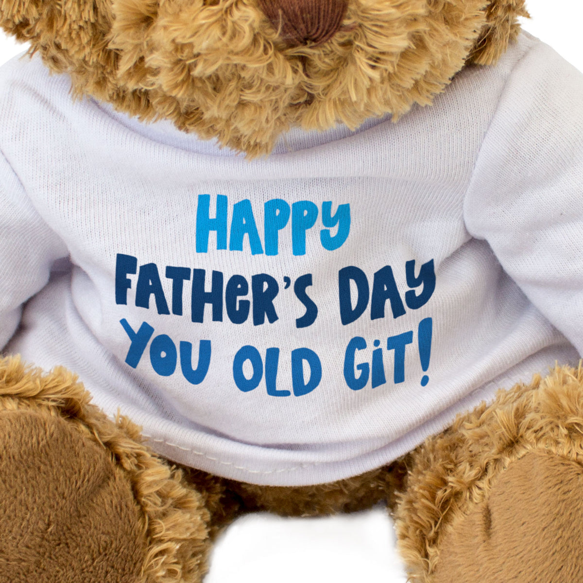Happy Father's Day You Old Git - Teddy Bear - Gift Present
