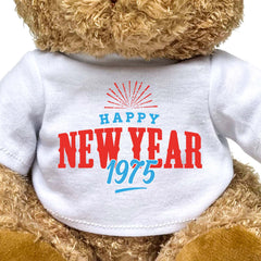 HAPPY NEW YEAR 1975 - Teddy Bear - Cute Cuddly - New Year's Eve Gift Present - Image 2