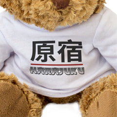 HARAJUKU (KANJI) - Teddy Bear - Cute - Tokyo Japanese Souvenir Gift Present