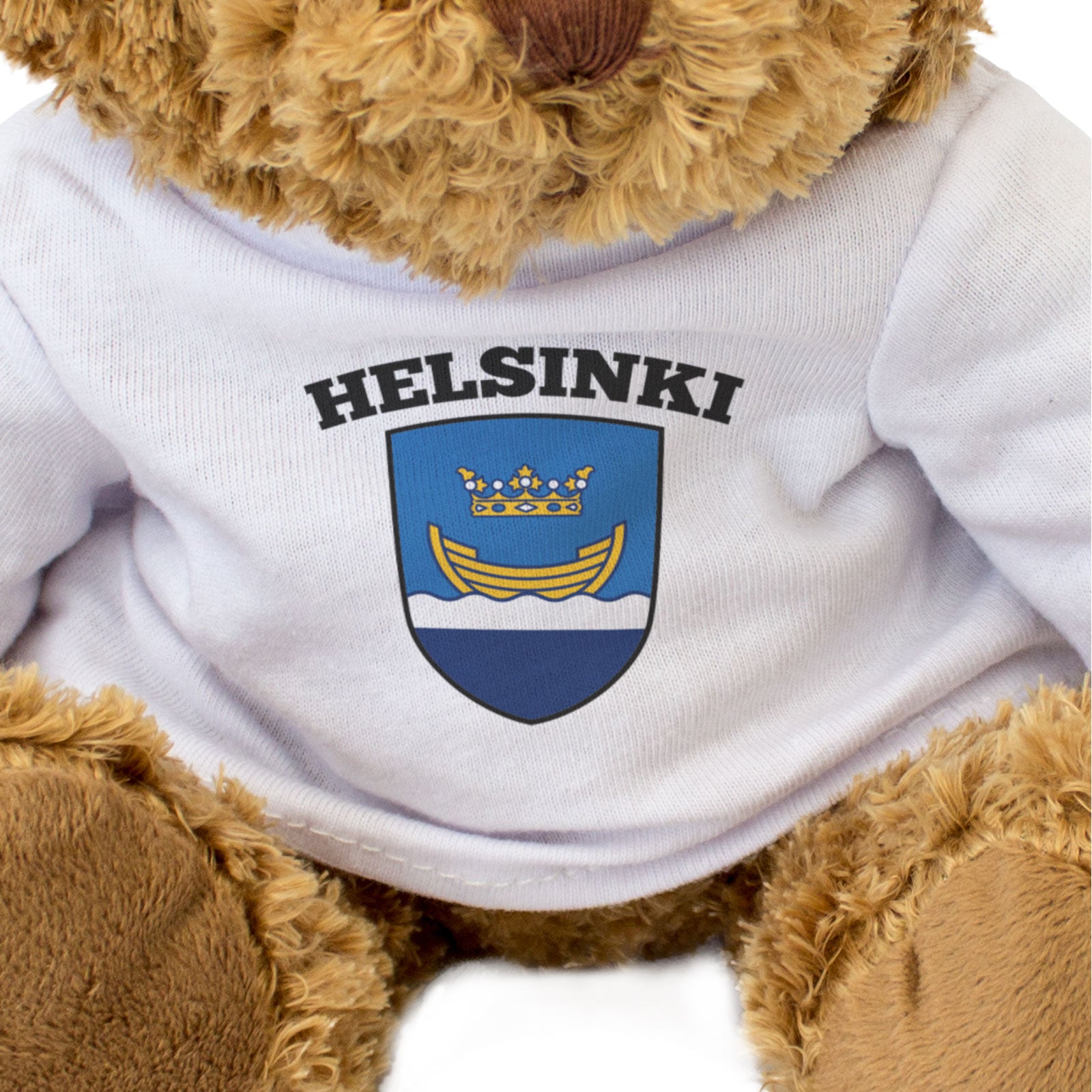 HELSINKI FLAG - Teddy Bear - Cute Cuddly Soft - Finland Suomi Gift Present