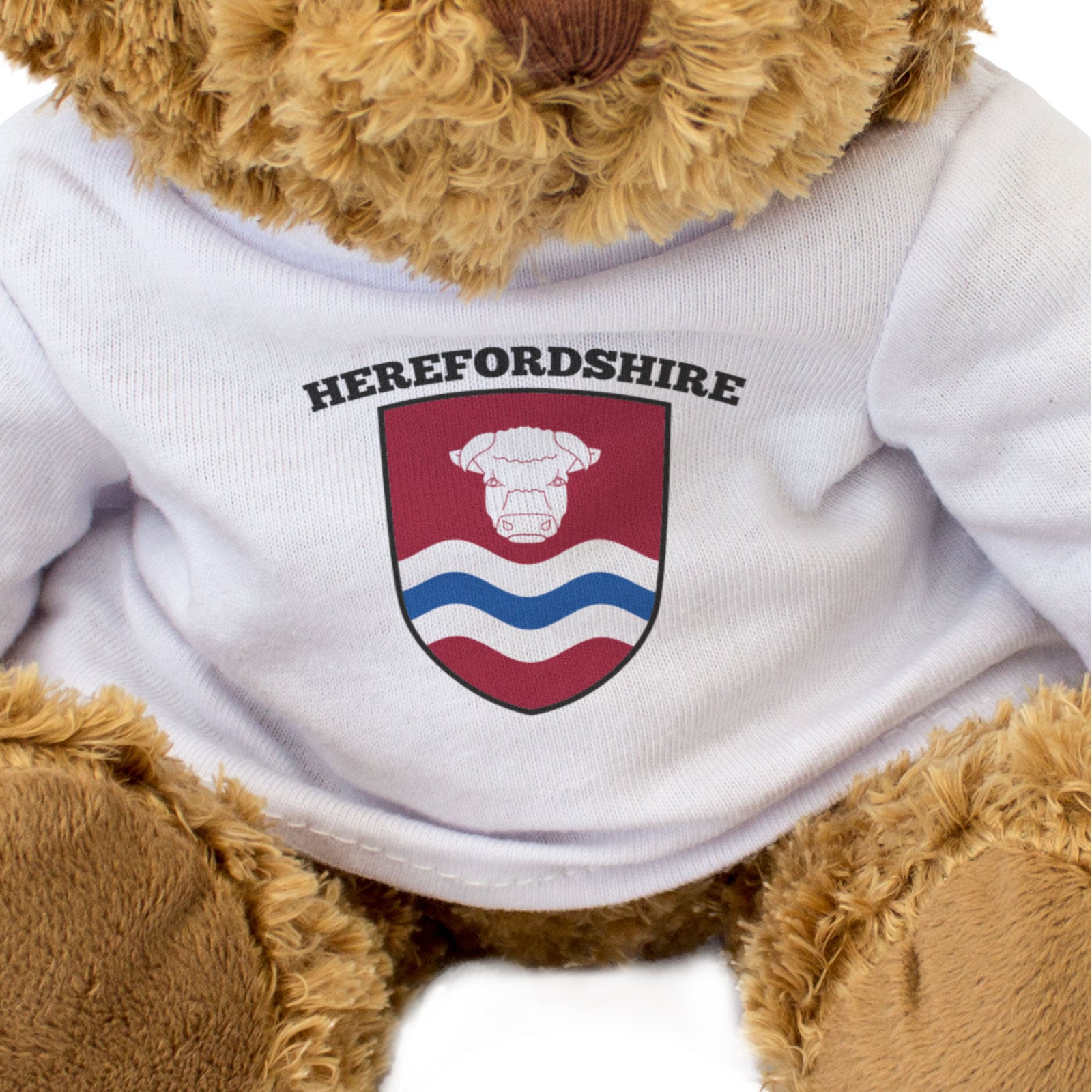 HEREFORDSHIRE COUNTY FLAG - Teddy Bear - Cute Cuddly Soft - Gift Present
