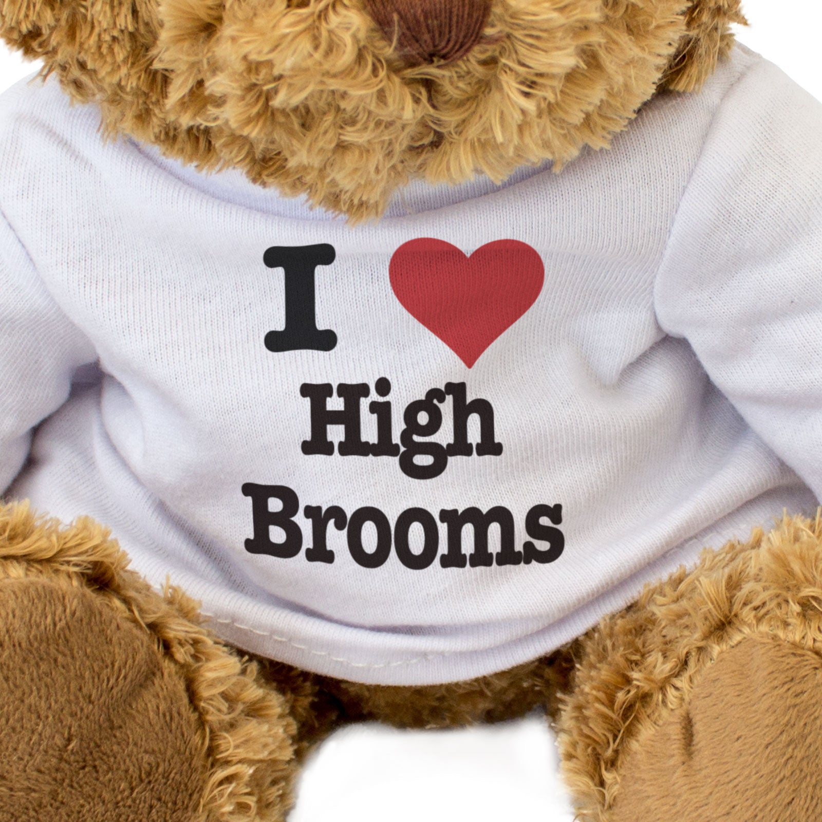 I LOVE HIGH BROOMS - Teddy Bear - Cute Cuddly Soft Adorable - Kent Gift Present