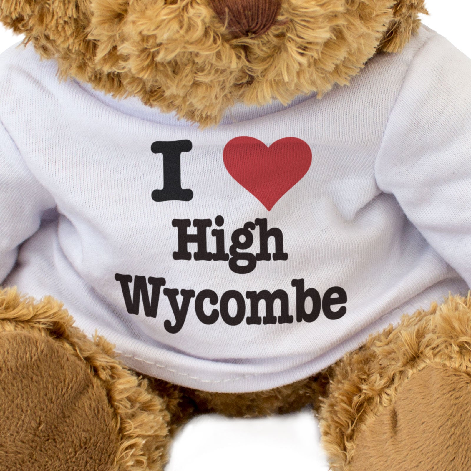 I LOVE HIGH WYCOMBE - Teddy Bear - Cute Cuddly Soft - Buckinghamshire Gift Present