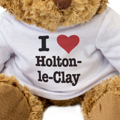 I LOVE HOLTON-LE-CLAY - Teddy Bear - Cute - Funny Lincolnshire Gift Present