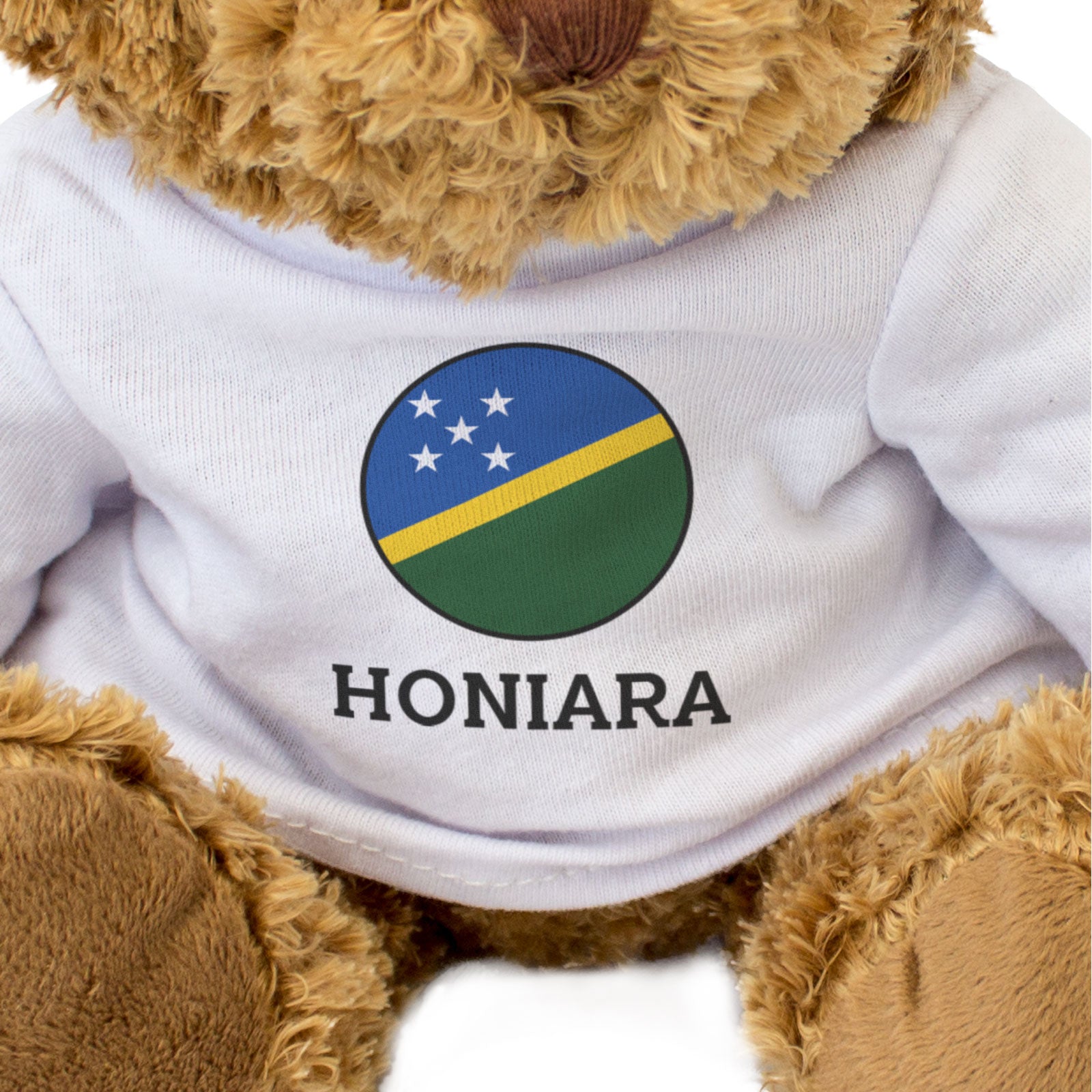 HONIARA (SOLOMON ISLANDS FLAG ROUNDEL) - Teddy Bear - Souvenir Gift Present